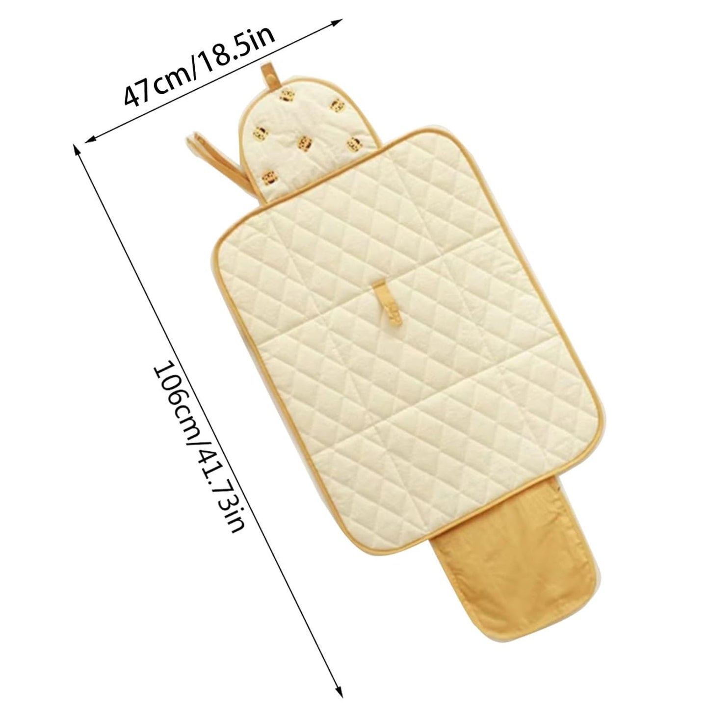 Norvo | Skiftepute for på farten – Sammenleggbar babyskiftepute med bjørnmotiv