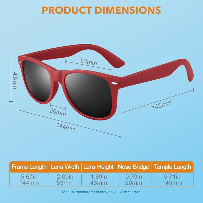 Classic 80s Retro Polarized Sunglasses - Jamie | Skanto