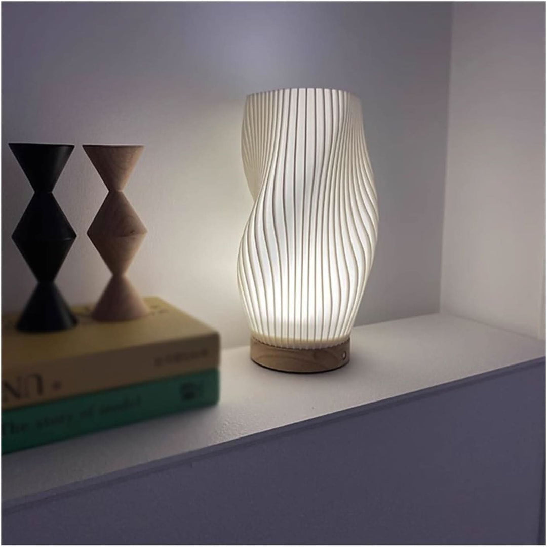 Skanto | Wavecrest Lamp – Elegant USB-drevet dimbar bordlampe