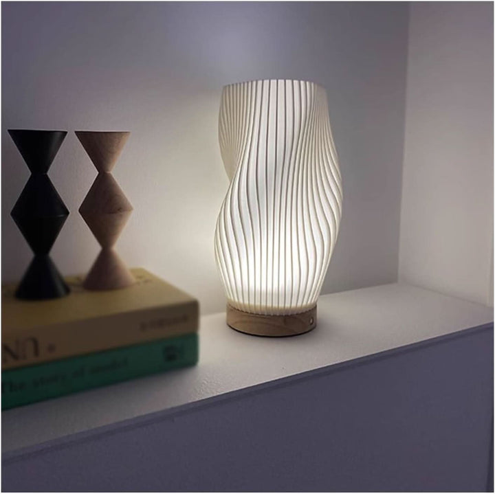 Skanto | Wavecrest Lamp – Elegant USB-drevet dimbar bordlampe