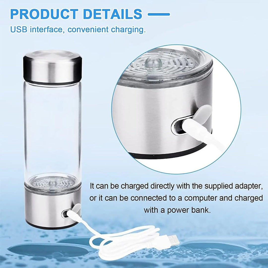 Skanto | Hydrogen Water Bottle | Portable Rechargeable BPA-Fri Alkalisk Vann