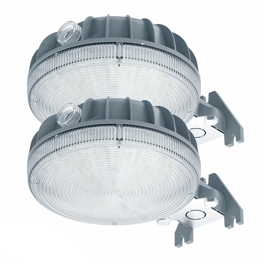 Norvo | Owleye 6000Lm Led Barn Lys, 42W Skumring Til Daggry, Vanntette Sikkerhetslys, 2 Pakke
