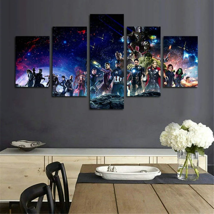 Sett med 5 Infinity War veggbilder