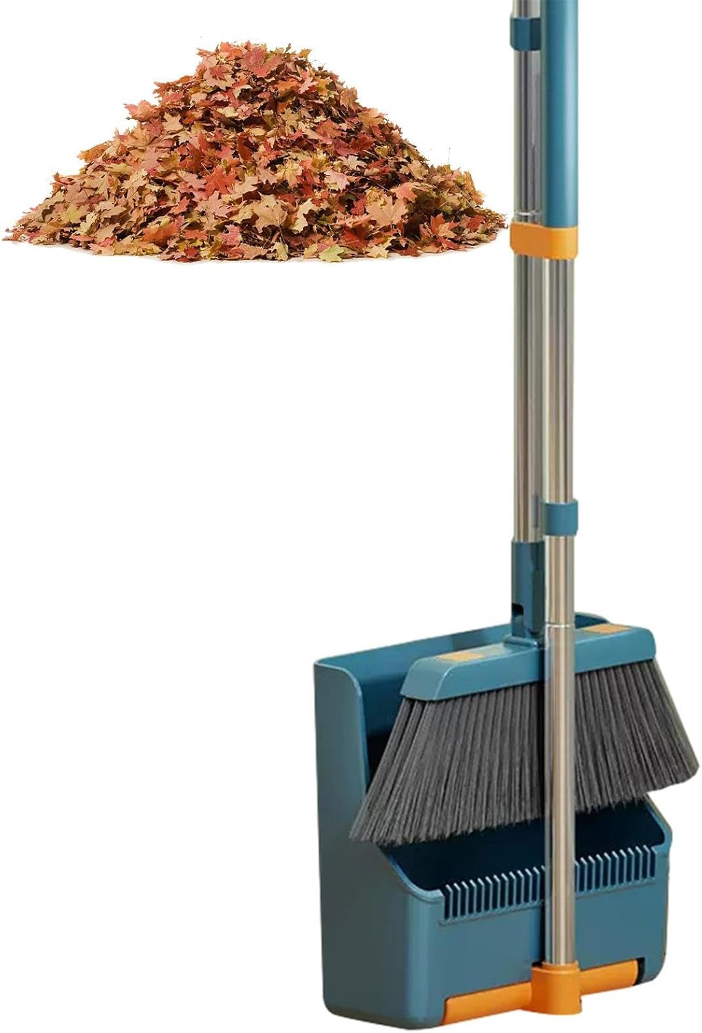 Skanto | Stort kost- og feiesett – Langt håndtak med 180° roterende kostehode – Clavira
