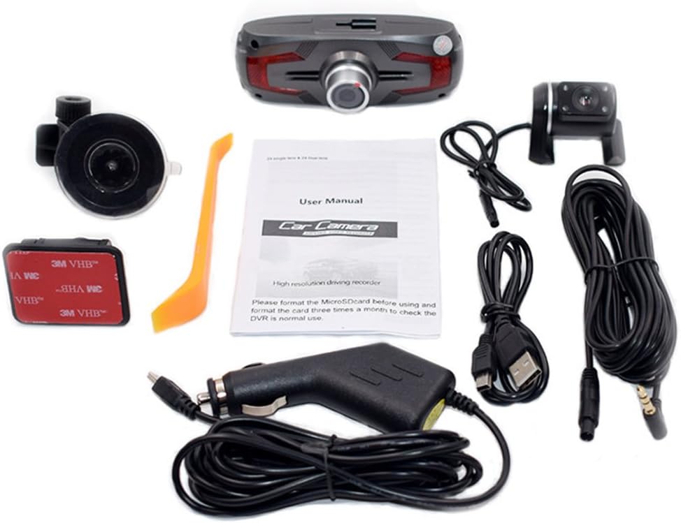 Skanto | Dual Camera Dash Cam 2.7" LCD med 170° Vidvinkel og Ryggekamera