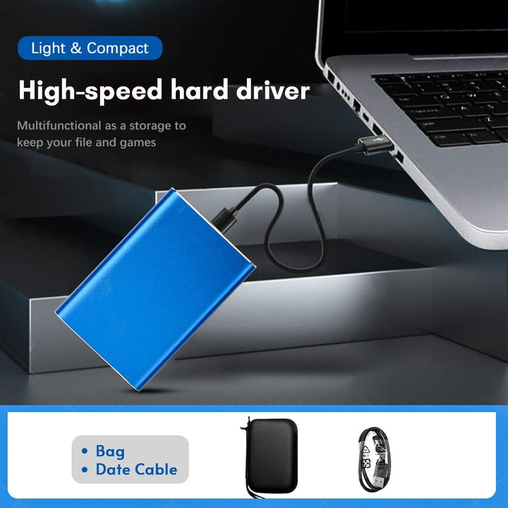 Skanto | Bærbar 1TB USB 3.0 Harddisk med metallhus og høyhastighetsoverføring – Dravero