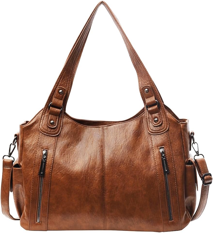 Skanto | Vegansk Lær Slouchy Hobo Bag