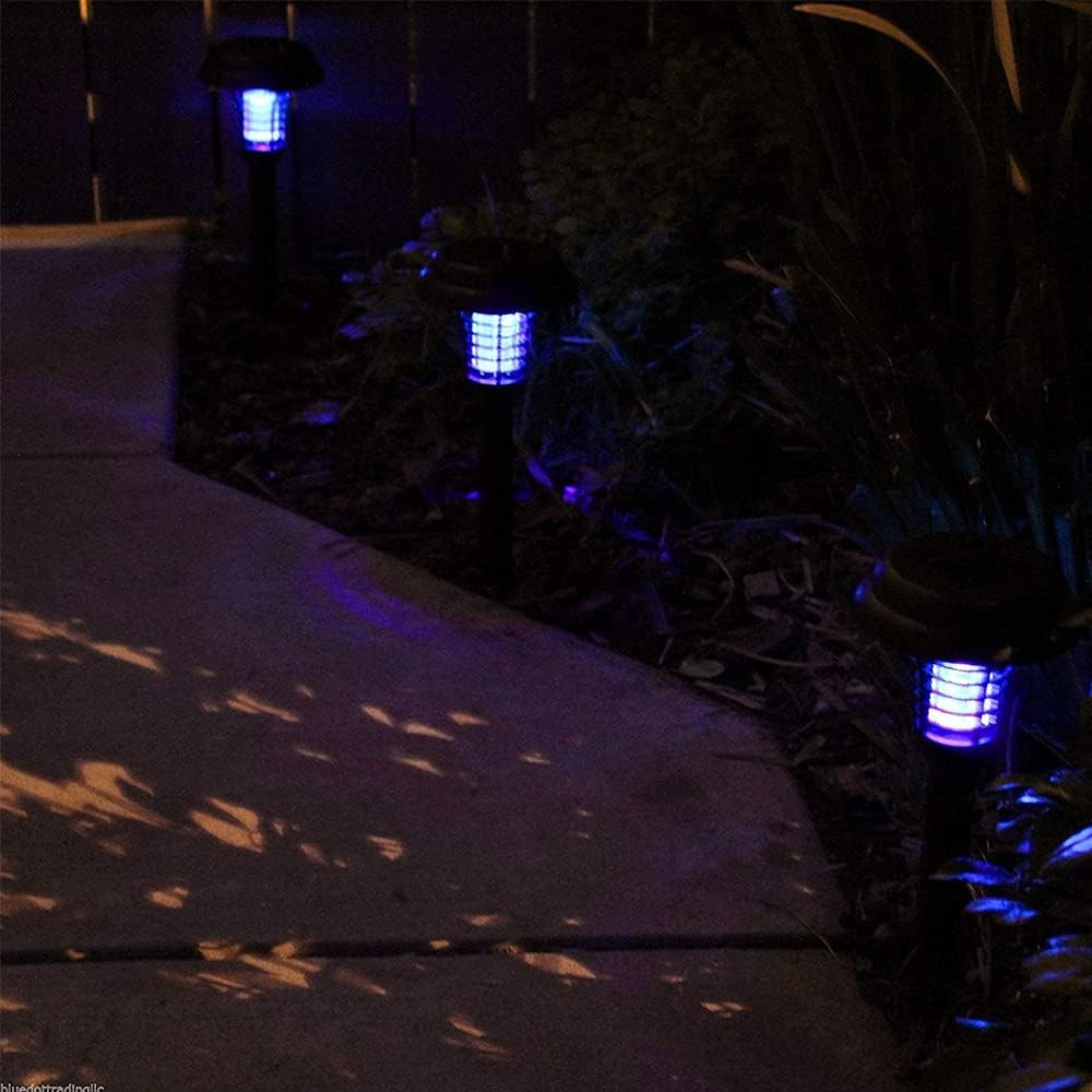 Skanto | Sol Insektdreper med LED Lys – Vanntett Hagebelysning for Myggavvisning