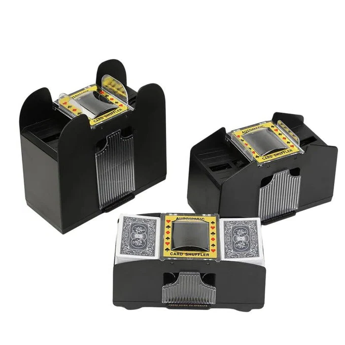 Skanto | Automatisk Spillkortblander – Perfekt for 2/4/6 Deck, Elektrisk Spillkortblander for Poker