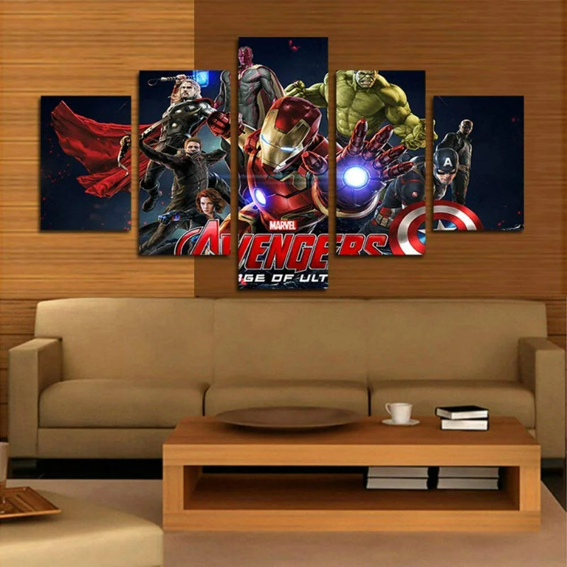 Sett med 5 Avengers-lerret