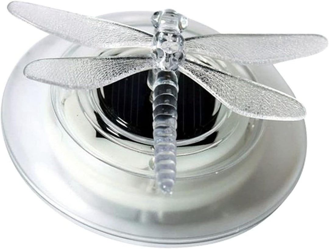 Skanto | Solenergidrevet damdekorasjon sommerfugl og øyenstikker – Fargeforandrende LED-lys for hage og dam