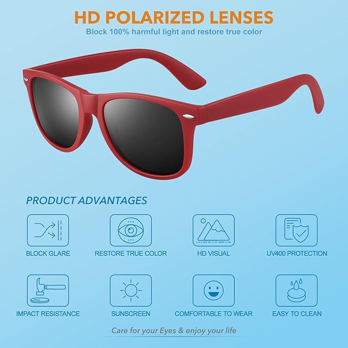 Classic 80s Retro Polarized Sunglasses - Jamie | Skanto