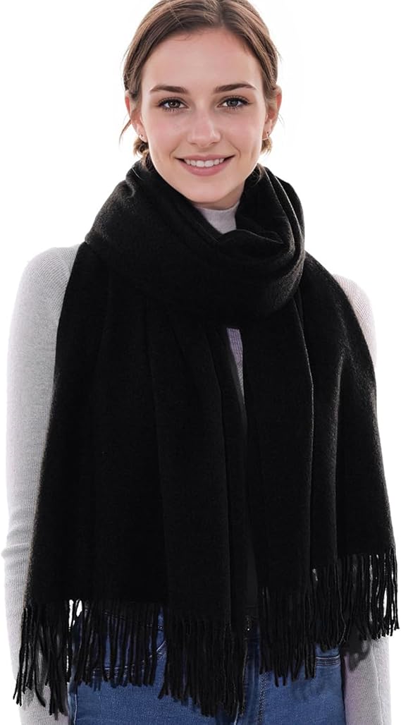 Skanto | Cashmere skjerf for kvinner Myk Varm Vinter Sjall