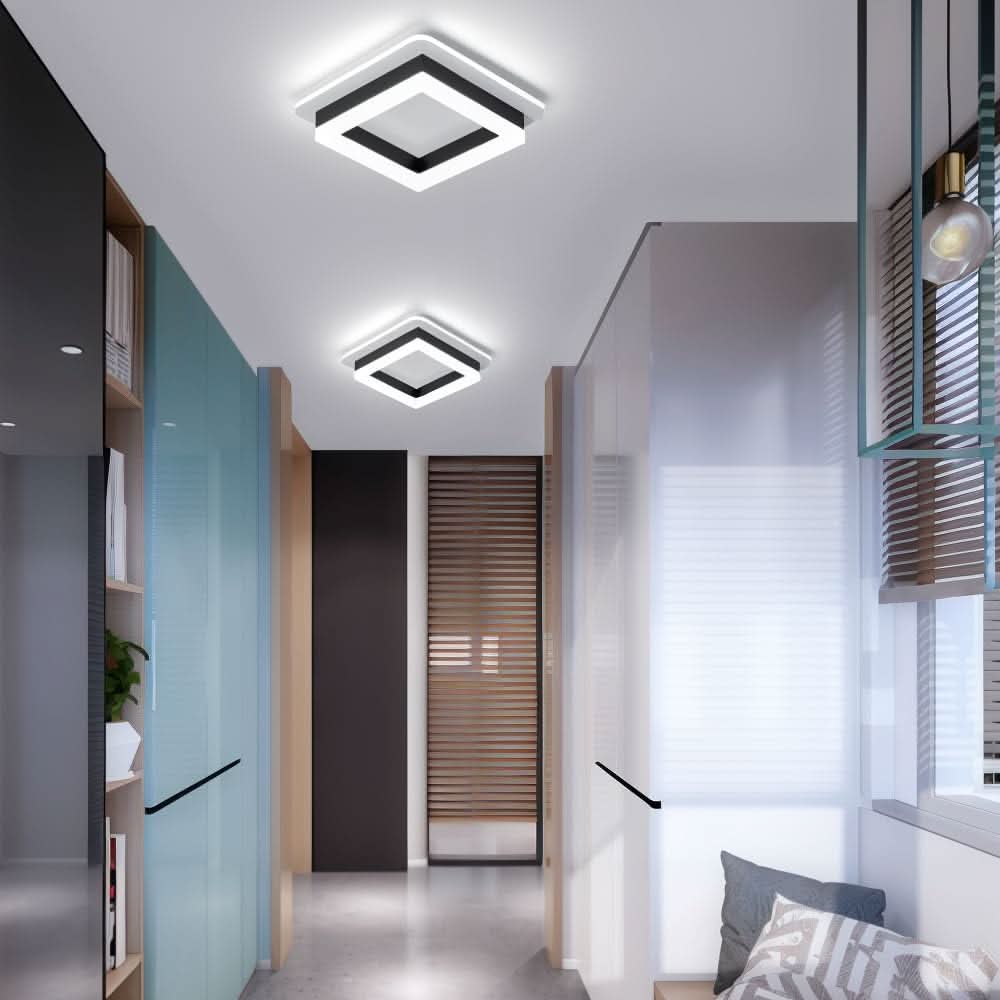 Quadratische LED-Deckenleuchte for moderne Innenräume