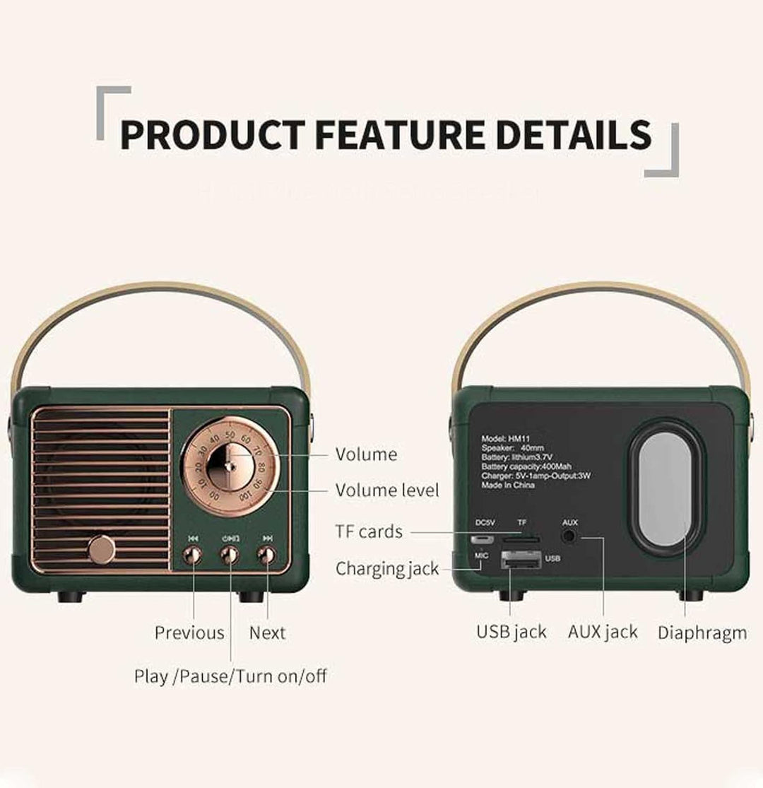 Skanto | Retro Bluetooth-høyttaler