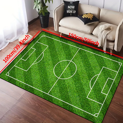 Skanto | SoccerPlay | Antiskli Vaskbar Teppe for Stue & Soverom