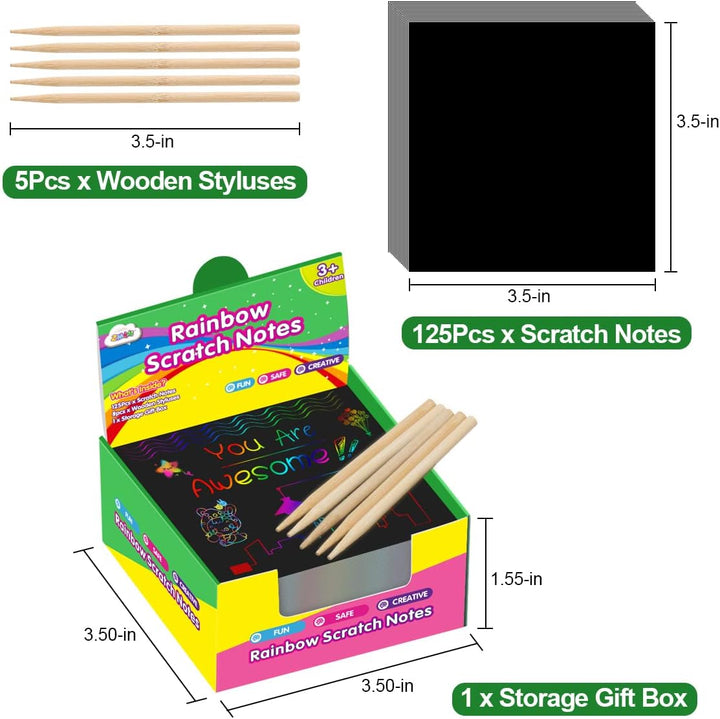 Skanto | Rainbow Scratch Mini Kunstnotater