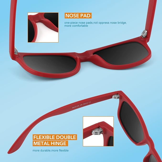 Classic 80s Retro Polarized Sunglasses - Jamie | Skanto