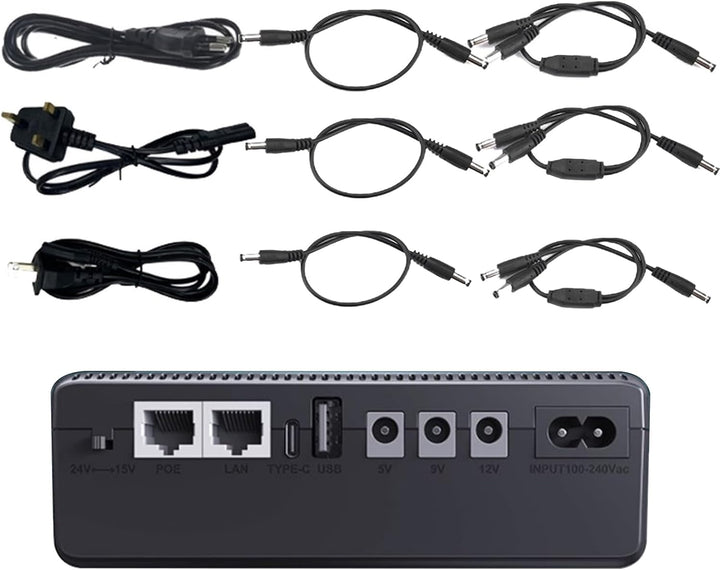 Frendorf | UPS N backup-batteri 10400 mAh Kompakt strømforsyning – Nexora