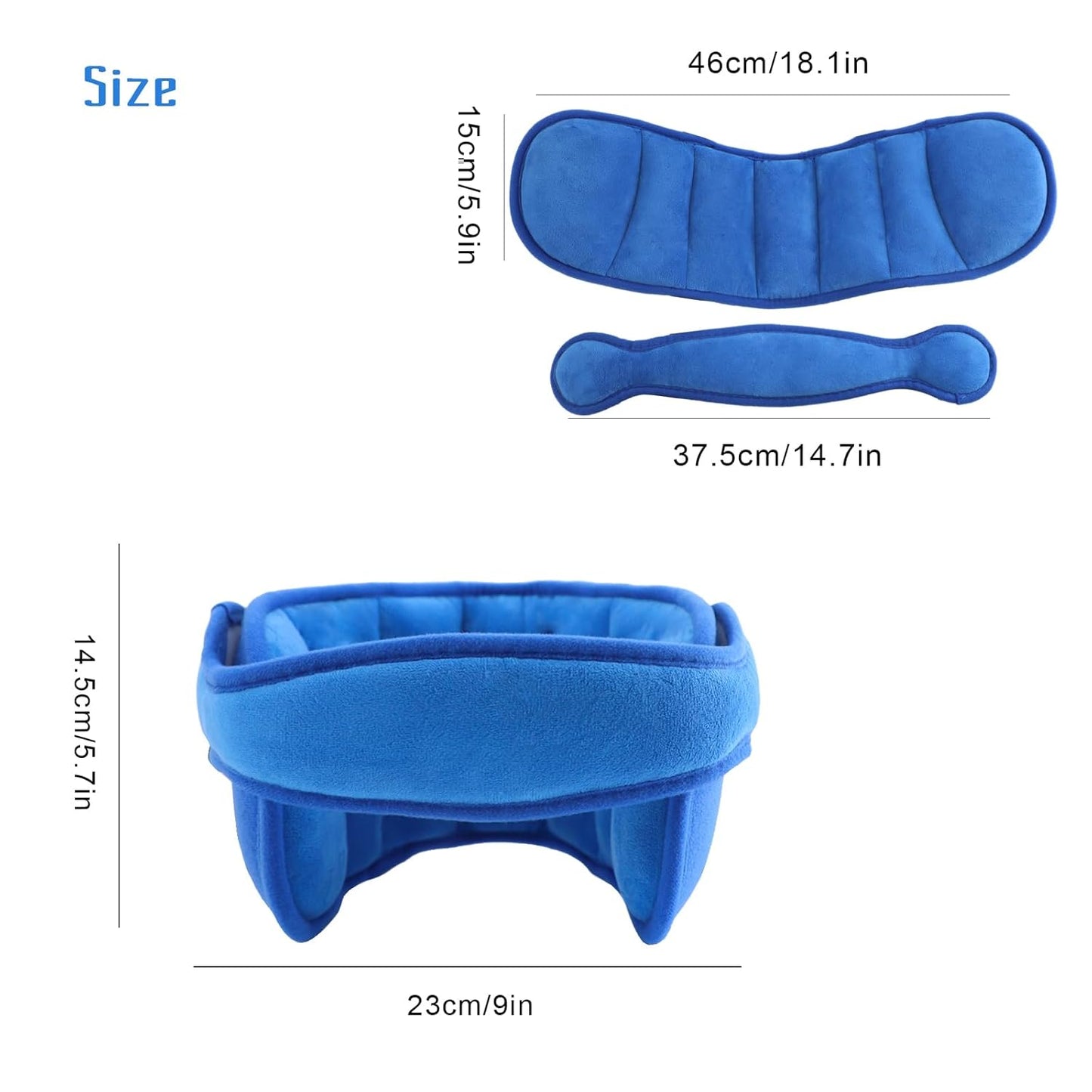 Norvo | Komfortabelt Barnas Hodeputer for Bil – Myk og Justerbar Reisepute