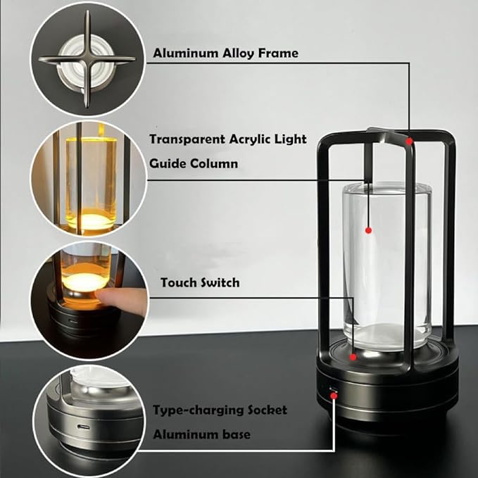 Skanto | Retro Metall Bordlampe