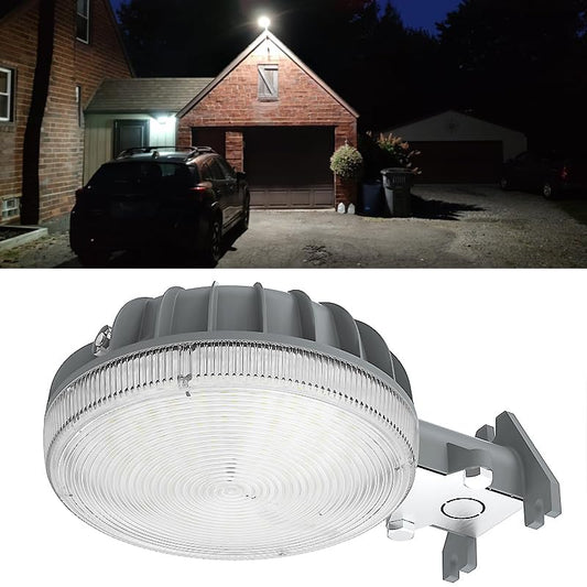 Norvo | Owleye 6000Lm Led Barnlys, 42W Vanntett Dusk Til Dusk Sikkerhetsbelysning, 4000K Grå