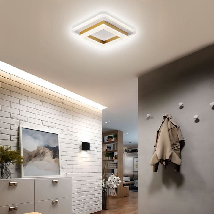 Skanto | Firkantet LED Taklampe for Moderne Interiører