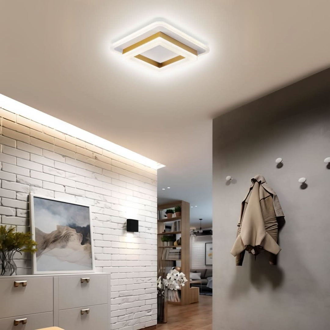 Quadratische LED-Deckenleuchte for moderne Innenräume