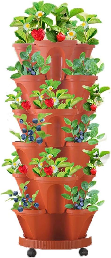Skanto | 6-lags vertikal plante-tårn – Tredimensjonal blomstringssystem for hagen
