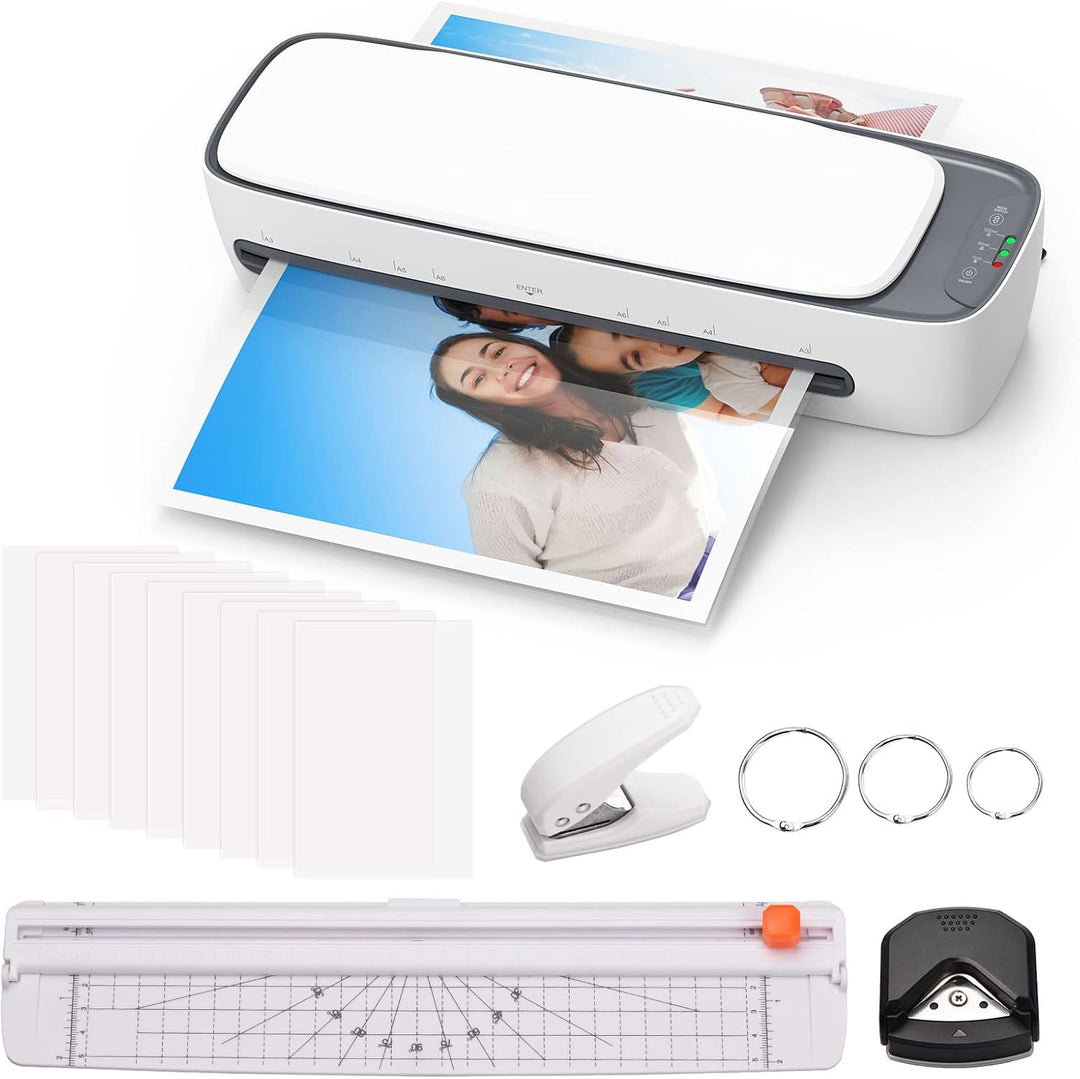 Skanto | A3 Skrivbord Laminator Sett med Varme- og Kjølemodus og 6-i-1 Funksjoner – Lexaro