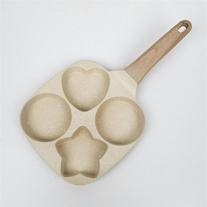 Skanto | 4-kopp Multifunksjonell Non-Stick Egg Stekepanne – Stjerneformet Design