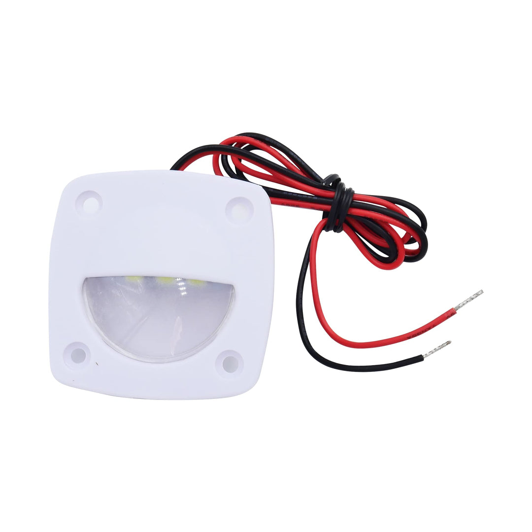 Skanto | T-H Marine Led Courtesy Light - Hvit Kvadratisk Lys For Båtinnvendig, Dekk, Eller Cockpit