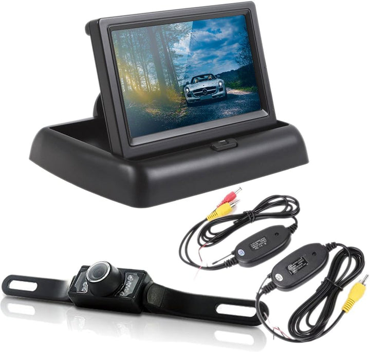 Skanto | Trådløst bilreverseringskamera med 4,3" (10,9 cm) LCD-skjerm – ParkSafe