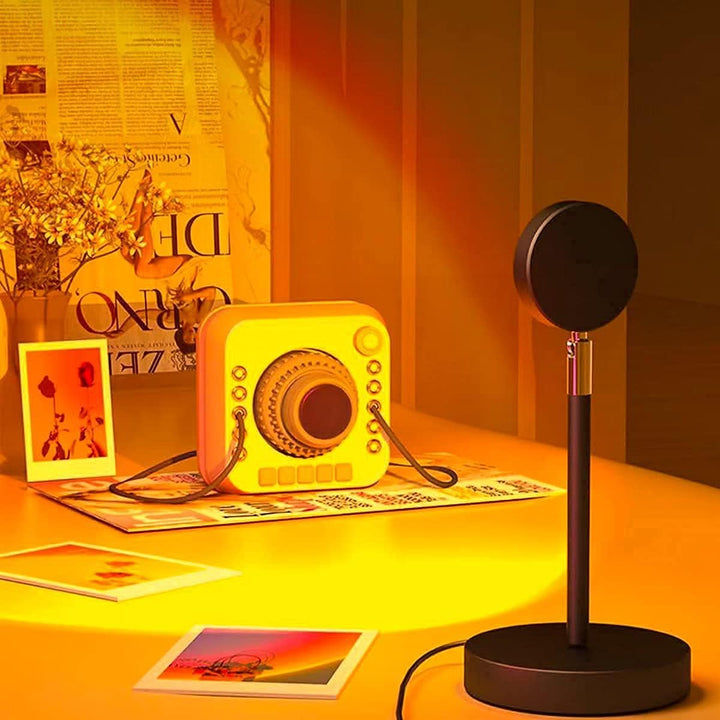 Skanto | Modern Bordlampe Solnedgang Lampe Varm Hvit Design