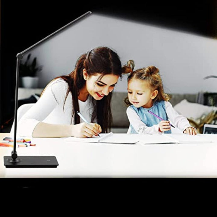 LED-blinkende lampe, kontrollerbar blinkende lampe med 3 lysarmaturer, dimbar kontorlampe med justerbar arm, sammenleggbar blinkende tavlelampe for selvstendig skrivetavle