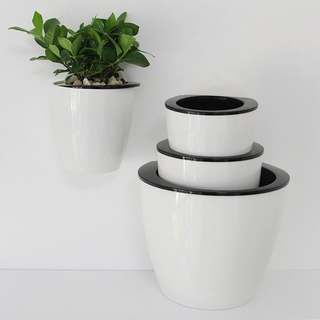 Skanto | Selvvannende hengende planterpotte – Moderne blomsterpotte for veggmontering