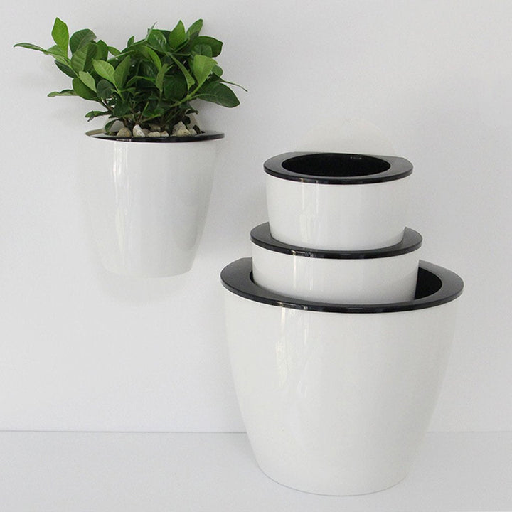 Skanto | Selvvannende hengende planterpotte – Moderne blomsterpotte for veggmontering