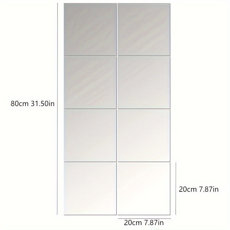 EleganceMirror – Luksus 3D Akryl Speilfliser Sett Skanto