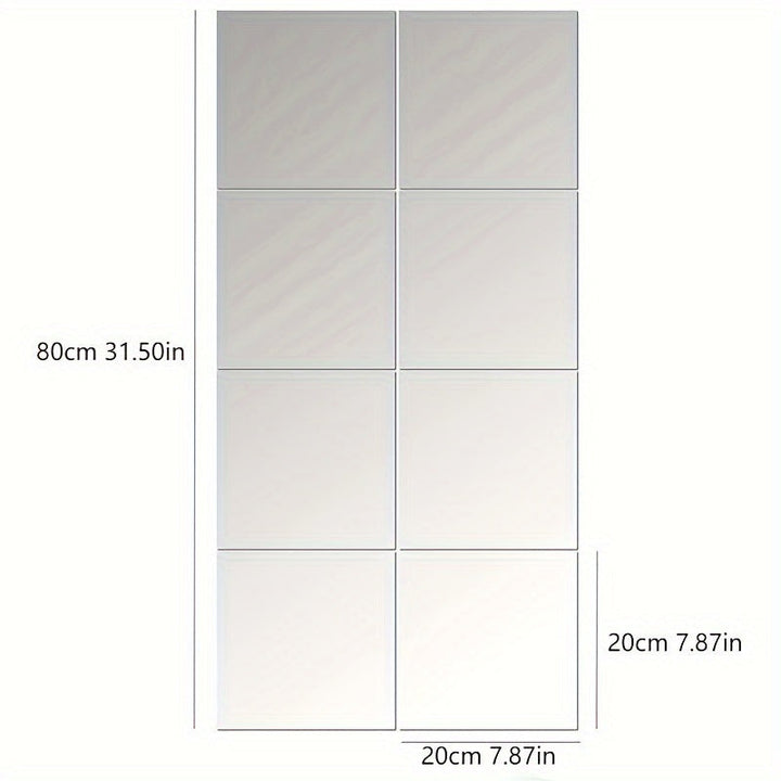 EleganceMirror – Luksus 3D Akryl Speilfliser Sett Skanto
