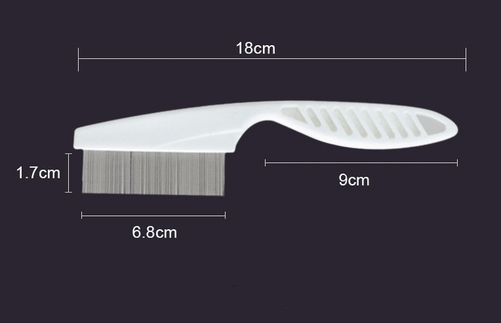 Skanto | Multifunksjonell Pet Hair Comb Flått- og Tåre Flekkfjerning