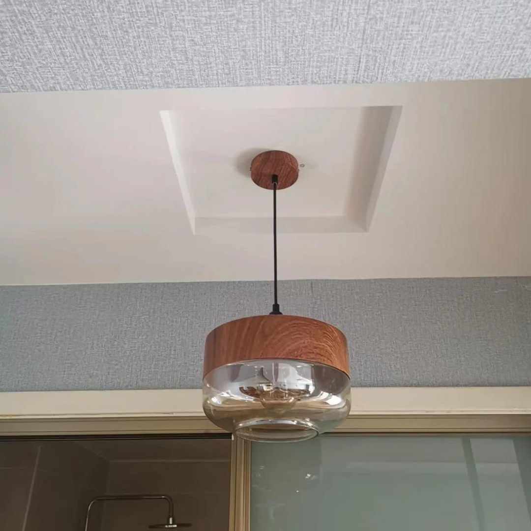 Skanto | Stilig skandinavisk tre taklampe - NordLuna