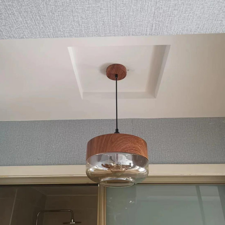 Skanto | Stilig skandinavisk tre taklampe - NordLuna