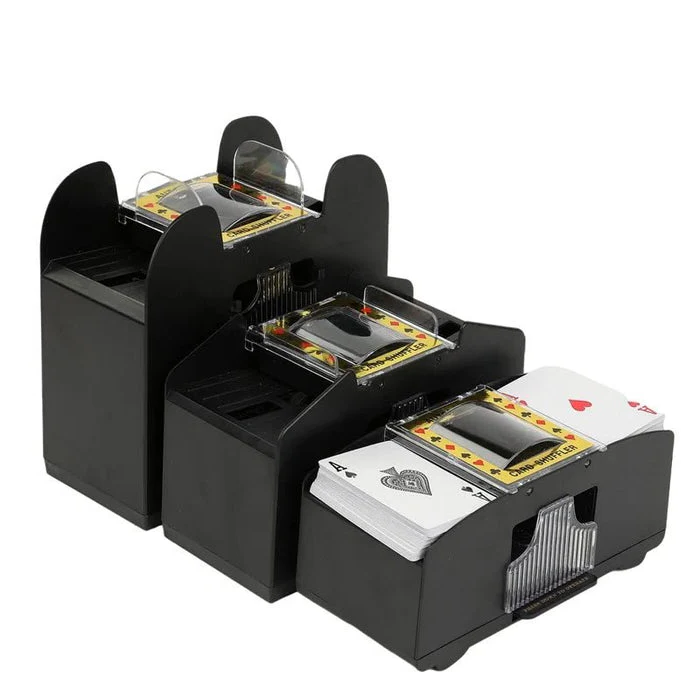 Skanto | Automatisk Spillkortblander – Perfekt for 2/4/6 Deck, Elektrisk Spillkortblander for Poker