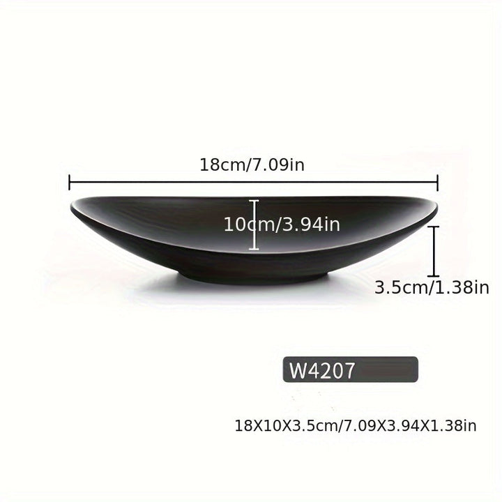 BlackTray - Elegant Ovalt Oppbevaringsbrett for Smykker Skanto