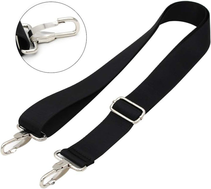 Skanto | 47 tommers bag erstatning skulderrem | Polstret & Justerbar - Perfekt for reisemapper, laptopmapper, dokumentmapper, kameramapper, budbilmappene, bleiemapper & mer (Svart)