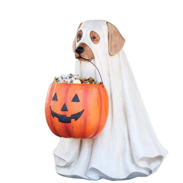 Skanto | Pumpkin Puppy Harz Hagepynt