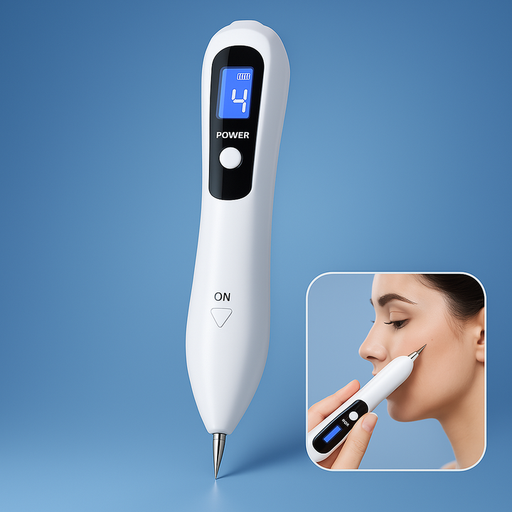 DermaGlow | Mole Removal Pen – Ikke-invasiv plasma – Trådløs & oppladbar – Hjemmebehandling for hudflikker & fregner Skanto