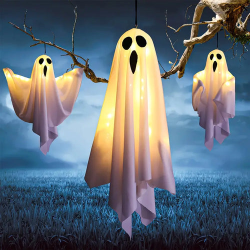 Skanto | Sett med 3 LED Hengende Spøkelsesmønstre til Halloween