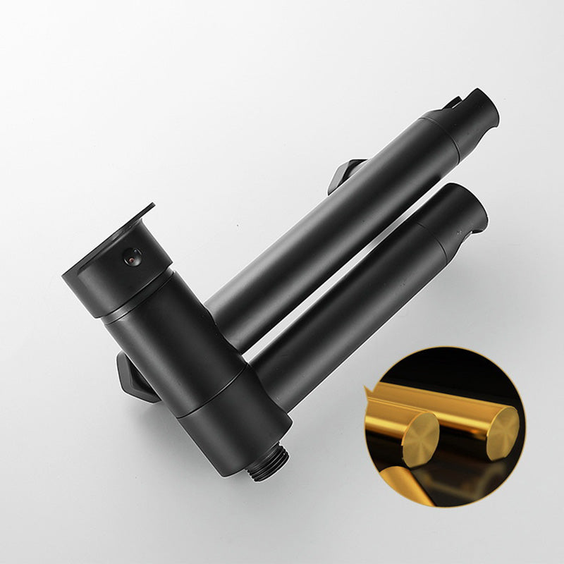 Norvo | Moderne Badekar Ram Del Enkelt Håndtak Veggmontert Badekararmatur med Hånddusj