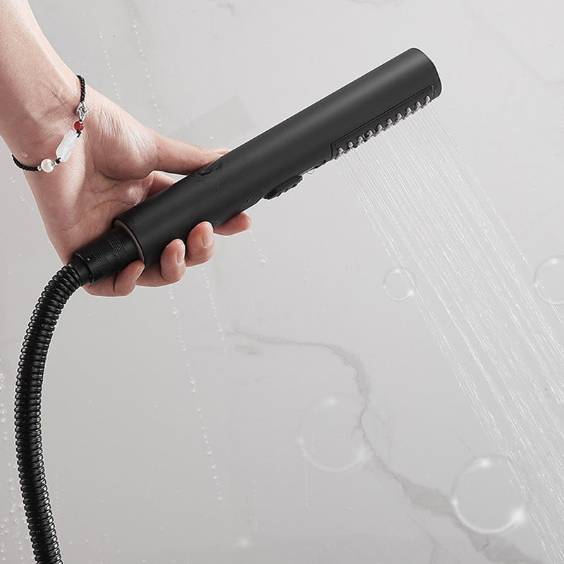 Norvo | Moderne Badekar Ram Del Enkelt Håndtak Veggmontert Badekararmatur med Hånddusj